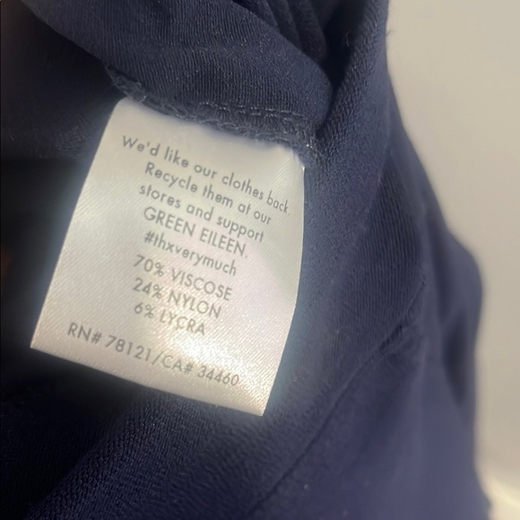 Eileen Fisher Blue Dress Pants Structured Flat Front - Picture 4 of 4